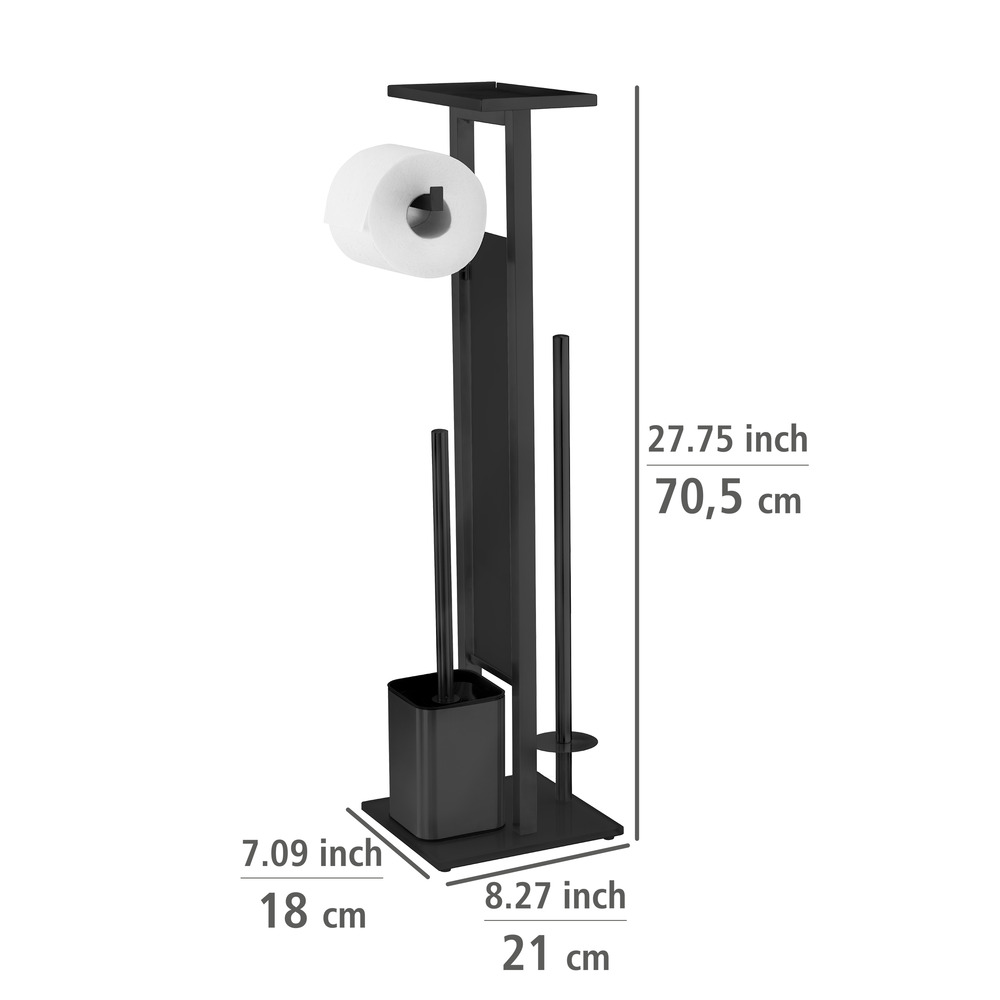 Debar staande WC met planchet Zwart