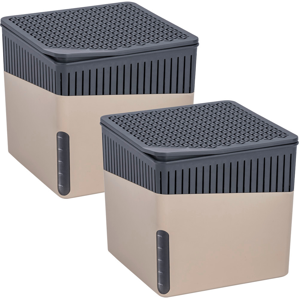 Deumidificatore Cube, beige, 1000g, set da 2  deumidificatore