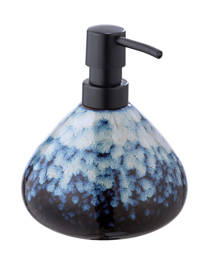 Keramische zeepdispenser Rosali, blauw