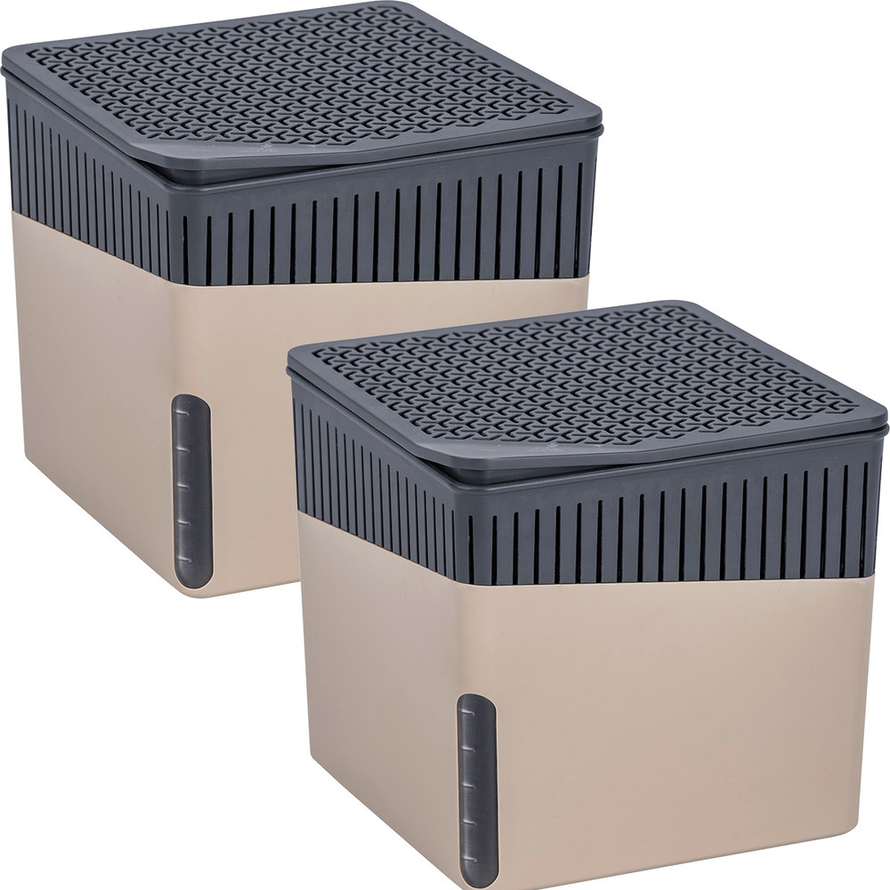 Deumidificatore Cube, beige, 500g, set di 2  deumidificatore