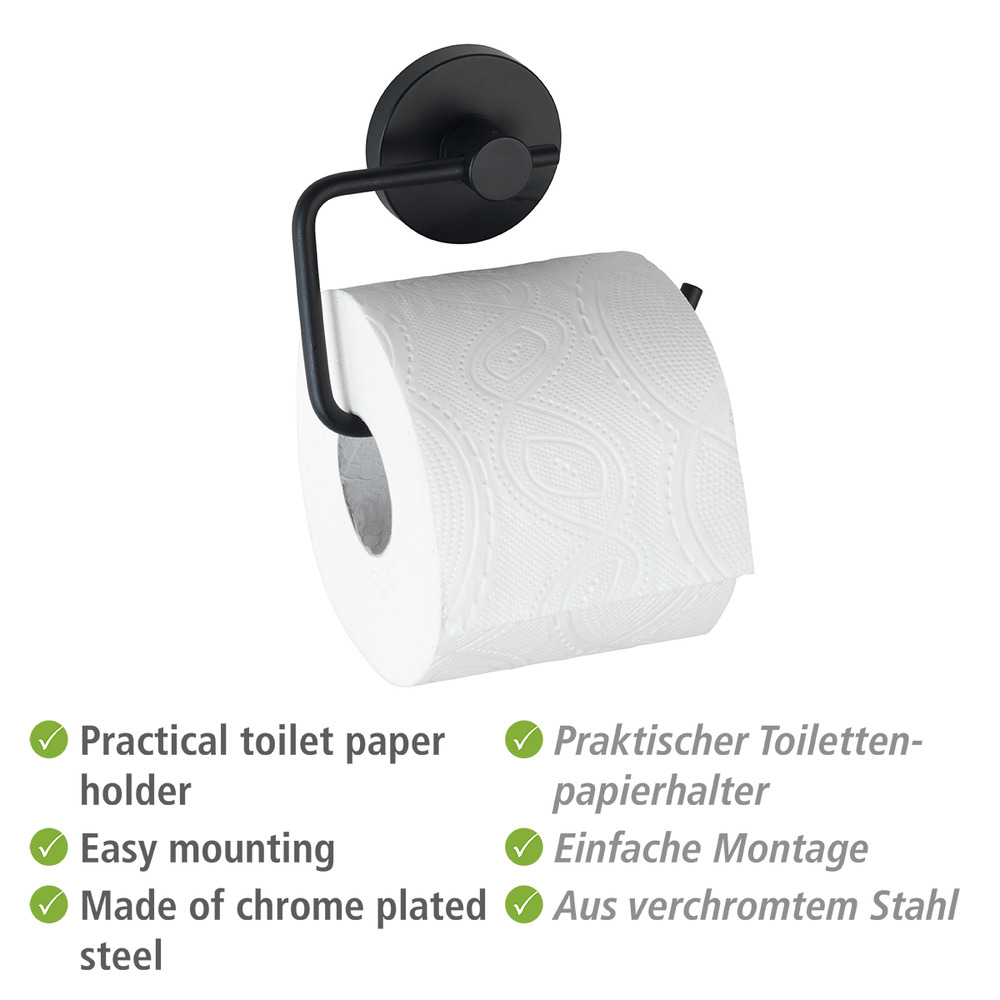 Vacuum-Loc® Toiletrolhouder Milazzo Zwart