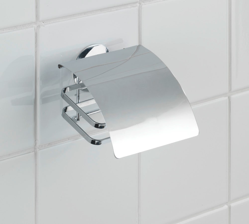 Turbo-Loc® dérouleur papier WC avec couvercle Cover  acier inox, fixer sans percer