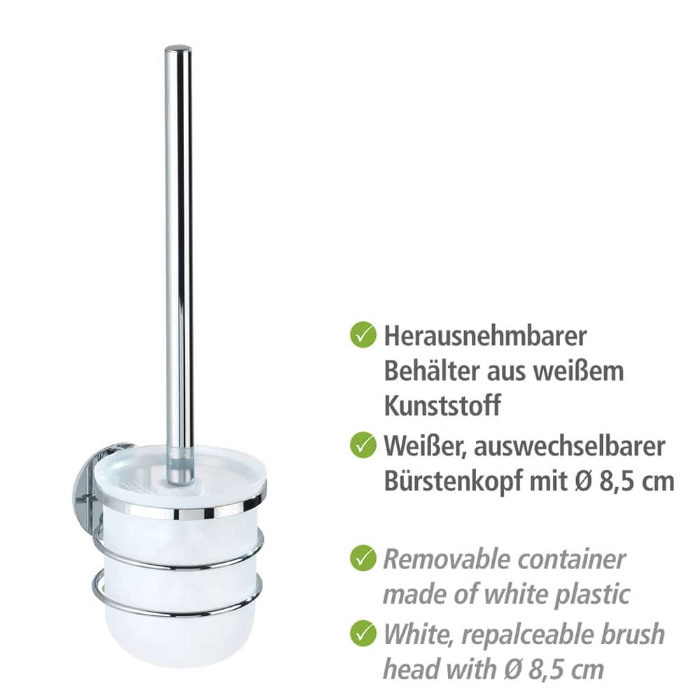 Turbo-Loc® brosse WC  acier inox, fixer sans percer